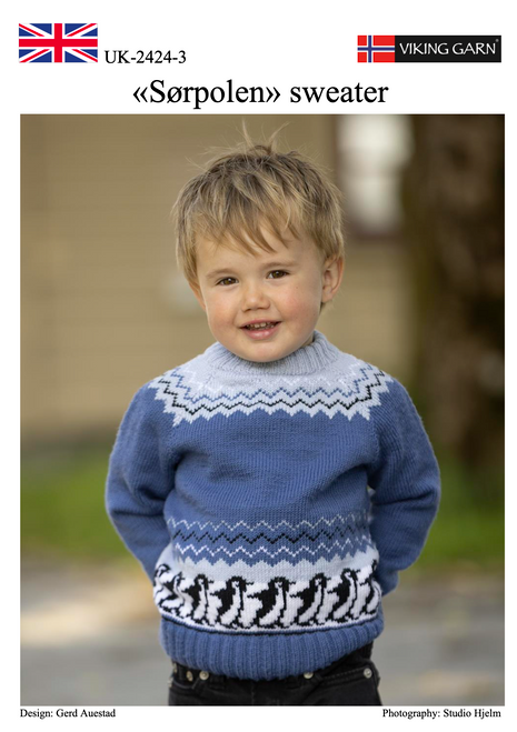 Baby Merino Sørpolen Sweater Pattern 2424-3 pdf