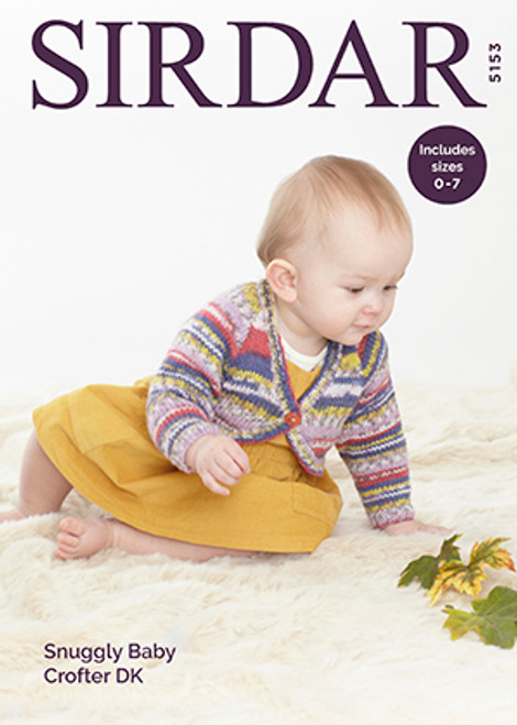 Sirdar 5153 Snuggly Baby Crofter DK Bolero Knitting Pattern 0-7yrs Sirdar 5153 Snuggly Baby Crofter DK Bolero Knitting Pattern 0-7yrs