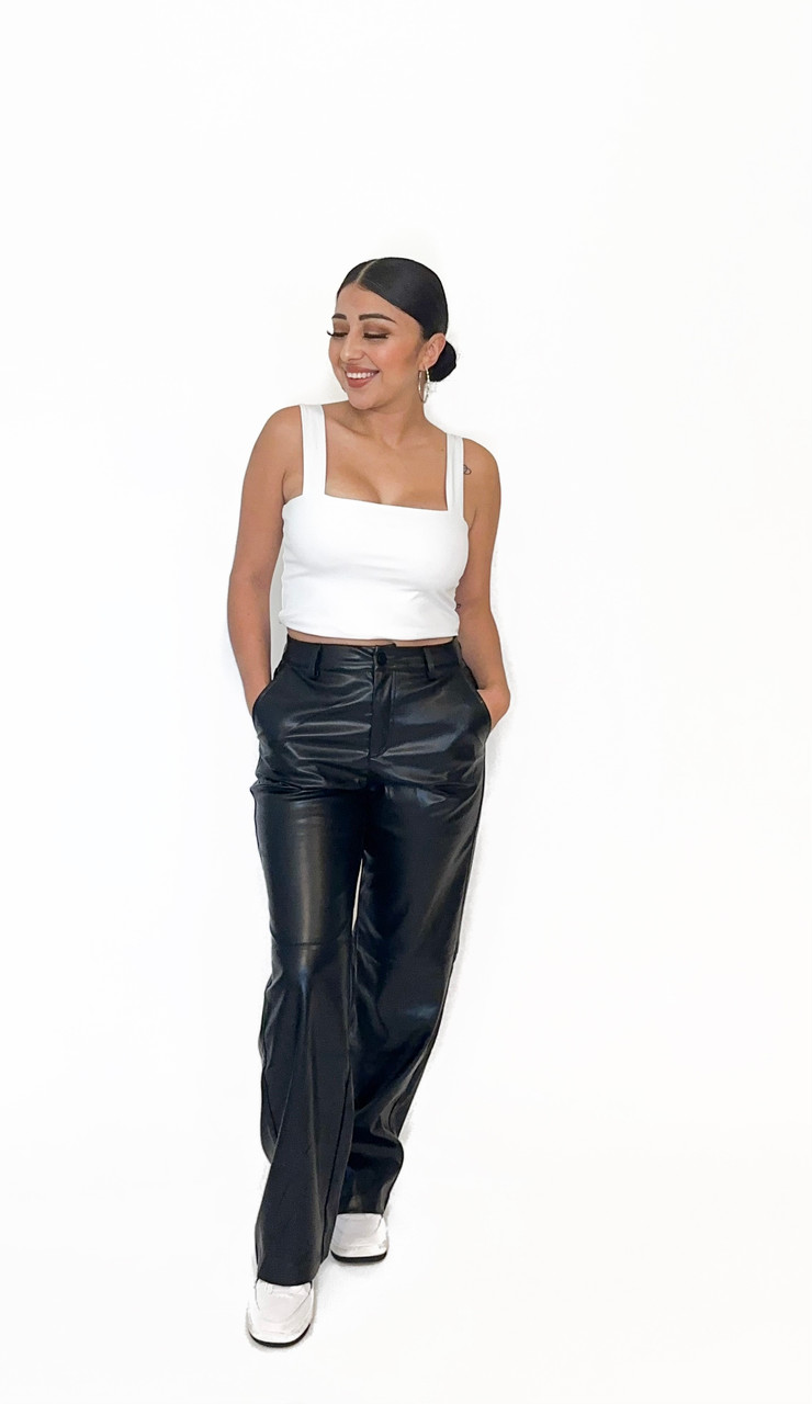 7 Street Style Ways to Wear Leather Pants during the Day ...