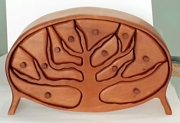 Oval Tree Sculptural Box w29