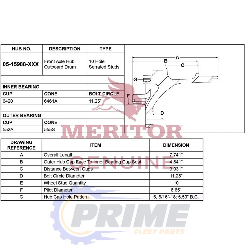 Prime Fleet Parts image for 0515988001