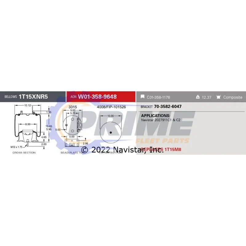 Prime Fleet Parts image for FLTA1R12538