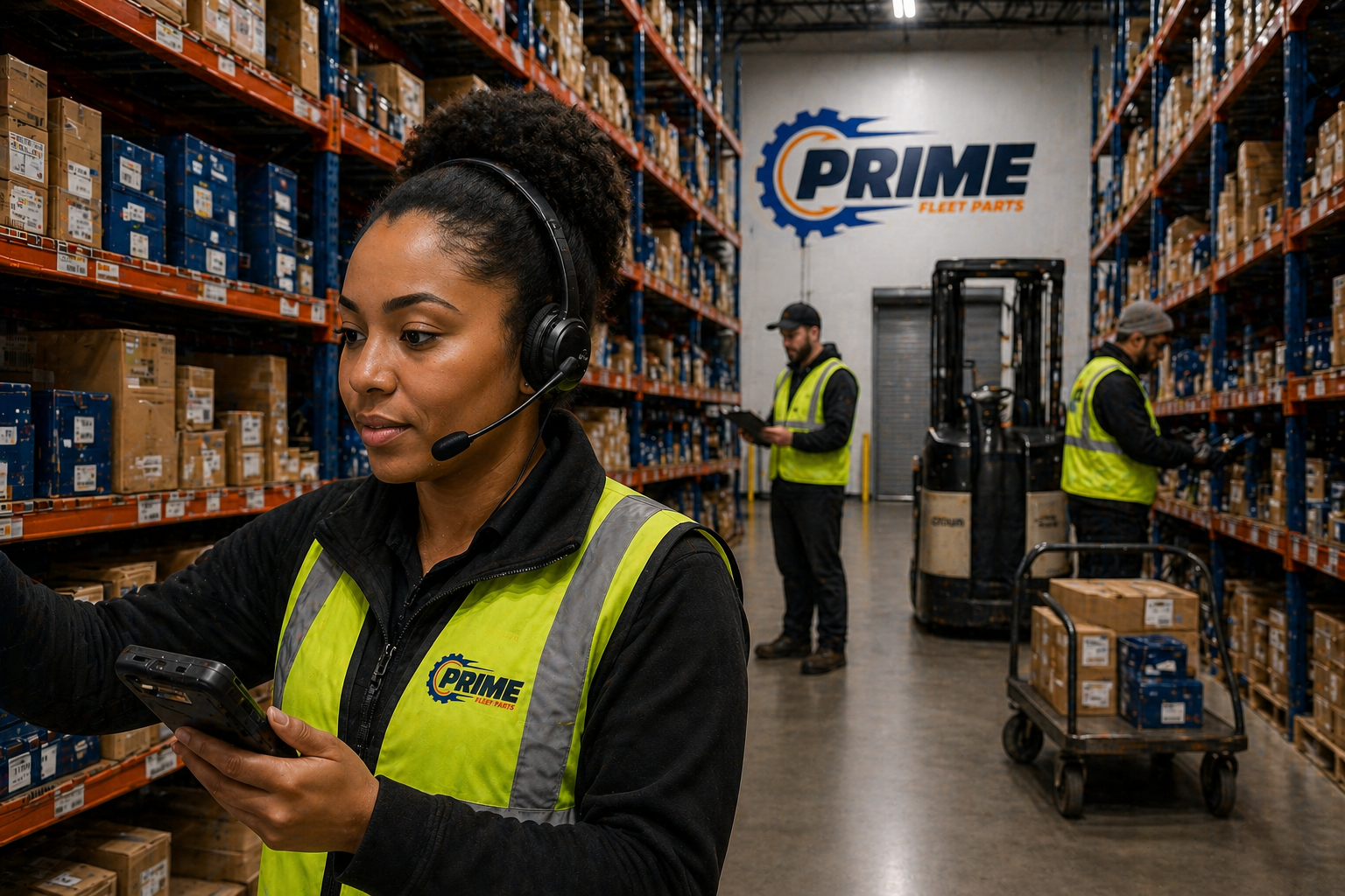 Prime Fleet Parts warehouse inventory