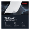 Power Clean Wipers For Wettask Customizable Wet Wiping System With (1) Bucket, 6 x 12, Unscented, 95/Roll, 6 Rolls/Carton