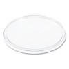 Plastic Lids For Foam Cups, Bowls And Containers, Flat, Not Vented, Fits 6 Oz To 32 Oz, Clear, 100/Sleeve, 10 Sleeves/Carton