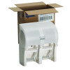 Compact Quad Vertical Four-Roll Coreless Tissue Dispenser, 12.06 x 8 x 14.44, White