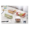 Clearview Smartlock Hinged Lid Container, Hoagie Container, 27 Oz, 9.3 x 4.5 x 3, Clear, Plastic, 250/Carton