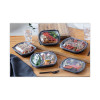 Clearview Mealmaster Lid With Fog Gard Coating, Large 2-Compartment Dome Lid, 9.37 x 8 x 1.25, Clear, Plastic, 252/Carton