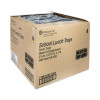 Foam School Trays, 5-Compartment Tray, 8.25 x 10.25 x 1, Black, 500/Carton