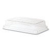 Worldview 100% Recycled Content Lid, 7.5 x 5 x 1.6, Clear, Plastic, 400/Carton