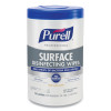 Professional Surface Disinfecting Wipes, 1-Ply, 7 x 8, Fresh Citrus, White, 110/Canister, 6 Canisters/Carton