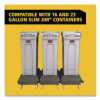Slim Jim Resin Trainable Dolly, 120 Lb Capacity, 23.86 x 14.71 x 8.36, Black