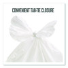 Tab-Tie Tall Kitchen Trash Bags, Tie-Flap, 13 Gal, 28" x 24", White, 80/Box