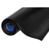 Wear-Bond Comfort-King Anti-Fatigue Mat, Rectangular, Black Raised Deck Plate Surface, 24" x 36"