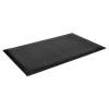 Wear-Bond Comfort-King Anti-Fatigue Mat, Rectangular, Black Raised Deck Plate Surface, 24" x 36"
