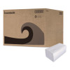 Boardwalk Green Single-Fold Towels, 1-Ply, 9.13 x 10.25, Natural White, 250/Pack, 16 Packs/Carton