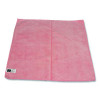 Premium Weight Microfiber Dry Cloths, 16 X 16, Pink, 12/Pack