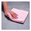 Premium Weight Microfiber Dry Cloths, 16 X 16, Pink, 12/Pack
