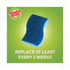 Non-Scratch Multi-Purpose Scrub Sponge, 4.4 X 2.6, 0.8" Thick, Blue, 6/Pack