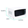 1.4 Cu Ft Electronic Microwave With Touch Pad, 1,000 W, White