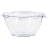 Tamper-Resistant, Tamper-Evident Bowls With Flat Lid, 32 Oz, 7" Diameter x 3.2" h, Clear, Plastic, 150/Carton