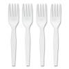 Eco-Id Mediumweight Compostable Cutlery, Fork, Plastic, White, 300/Pack