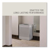 Designer Line Silhouettes Waste Receptacle, 16 Gal, Steel, Silver Metallic