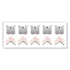 Claw Drywall Picture Hanger, Stainless Steel, 15 Lb Capacity, 5 Hooks And 5 Spot Markers