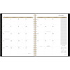 Radiate Weekly/Monthly Planner, Stylized Solar-Eclipse Artwork, 11 x 9.25, Black/Gold Cover, 12-Month (Jan To Dec): 2025