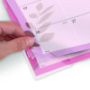 Paper Flowers Desk Pad, Floral Artwork, 22 x 17, Black Binding, Clear Corners, 12-Month (Jan To Dec): 2026