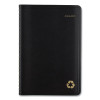 Recycled Weekly Block Format Appointment Book, 8.5 x 5.5, Black Cover, 12-Month (Jan To Dec): 2026