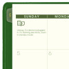Recycled Monthly Planner, 11 x 9, Green Cover, 13-Month: Jan 2026 To Jan 2027
