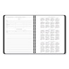 Contempo Lite Academic Year Weekly/Monthly Planner, 8.75 x 7.87, Black Cover, 12-Month (July To June): 2025 To 2026