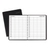 Four-Person Group Daily Appointment Book, 11 x 8, Black Cover, 12-Month (Jan To Dec): 2026