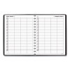 Four-Person Group Daily Appointment Book, 11 x 8, Black Cover, 12-Month (Jan To Dec): 2026