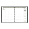 Recycled Weekly Vertical-Column Format Appointment Book, 11 x 8.25, Black Cover, 12-Month (Jan To Dec): 2026