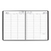 Weekly Appointment Book, 11 x 8.25, Black Cover, 14-Month (July To Aug): 2024 To 2025