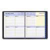 Quicknotes Weekly Block Format Appointment Book, 10 x 8, Black Cover, 12-Month (Jan To Dec): 2026