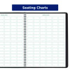 Undated Class Record Book, 35 Students, 9 To 10 Week Terms, 40-Week Span, Black Cover, 10.88 x 8.25 Sheets