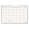 Wallmates Self-Adhesive Dry Erase Monthly Planning Surfaces, 18 X 12, White/Gray/Orange Sheets, Undated