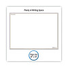 Wallmates Self-Adhesive Dry Erase Writing/Planning Surface, 36 X 24, White/Gray/Orange Sheets, Undated