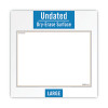 Wallmates Self-Adhesive Dry Erase Writing/Planning Surface, 36 X 24, White/Gray/Orange Sheets, Undated