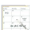 Wallmates Self-Adhesive Dry Erase Monthly Planning Surfaces, 36 X 24, White/Gray/Orange Sheets, Undated