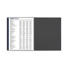 Dayminder Academic Monthly Desktop Planner, Twin-Wire Binding, 11 x 8.5, Charcoal Cover, 12-Month (July To June): 2025-2026
