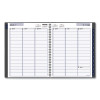 Dayminder Academic Weekly/Monthly Desktop Planner, 11 x 8.5, Charcoal Cover, 12-Month (July To June): 2025 To 2026
