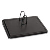 Desk Calendar Base For Loose-Leaf Refill, 2 Rings, 3" x 3.75", Black