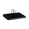 Desk Calendar Base For Loose-Leaf Refill, 2 Rings, 3" x 3.75", Black