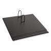 #17 Desk Calendar Base For Loose-Leaf Refill, 2 Rings, 3.5" x 6", Black
