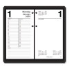 Desk Calendar Base For Loose-Leaf Refill, 2 Rings, 4.5" x 8", Black