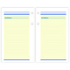 Quicknotes Desk Calendar Refill, 3.5 x 6, White/Yellow/Blue Sheets, 12-Month (Jan To Dec): 2026